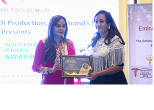 Receiving Award for best performance